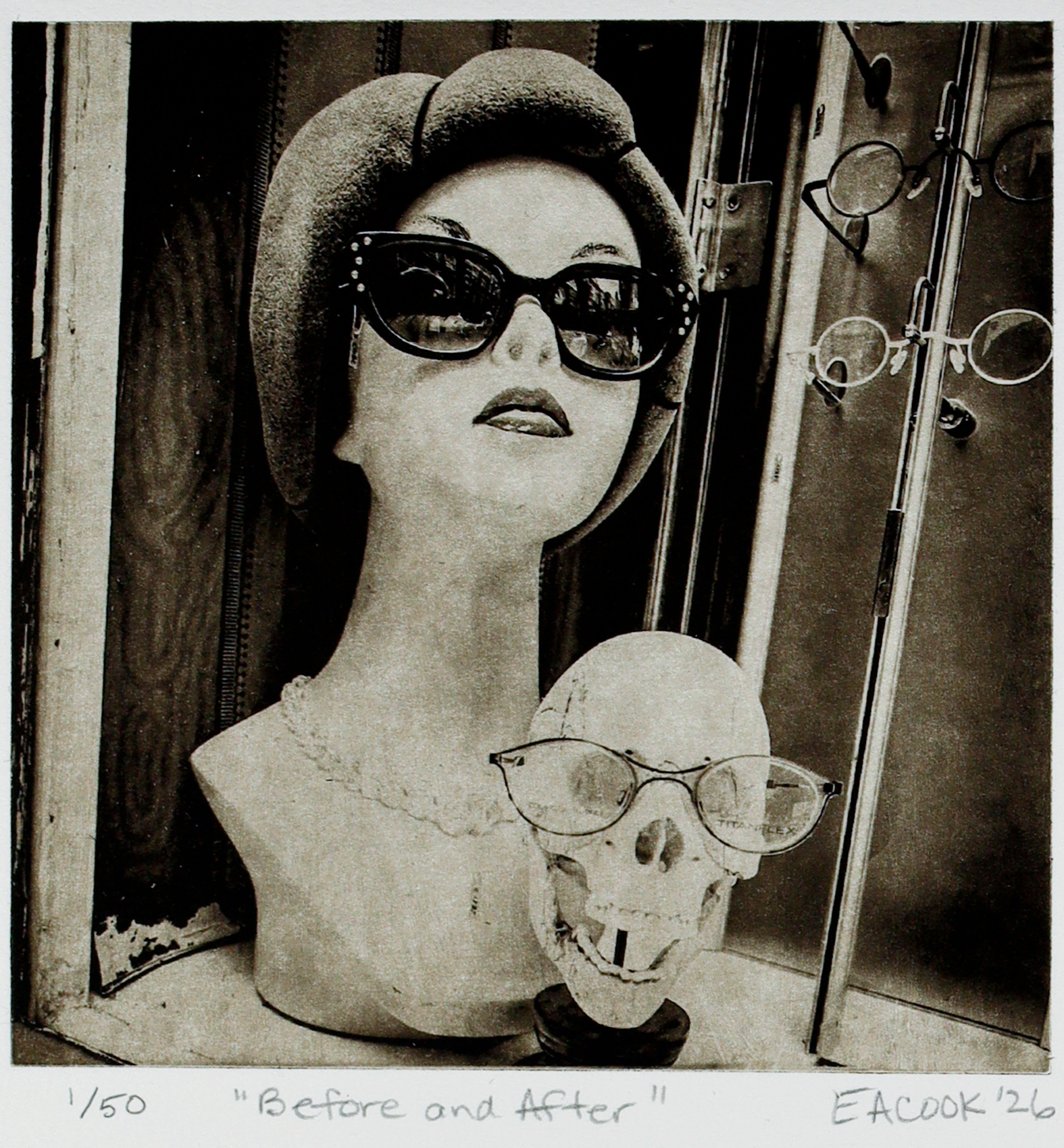 Before and After -- Mannequin Fine Art Photogravure