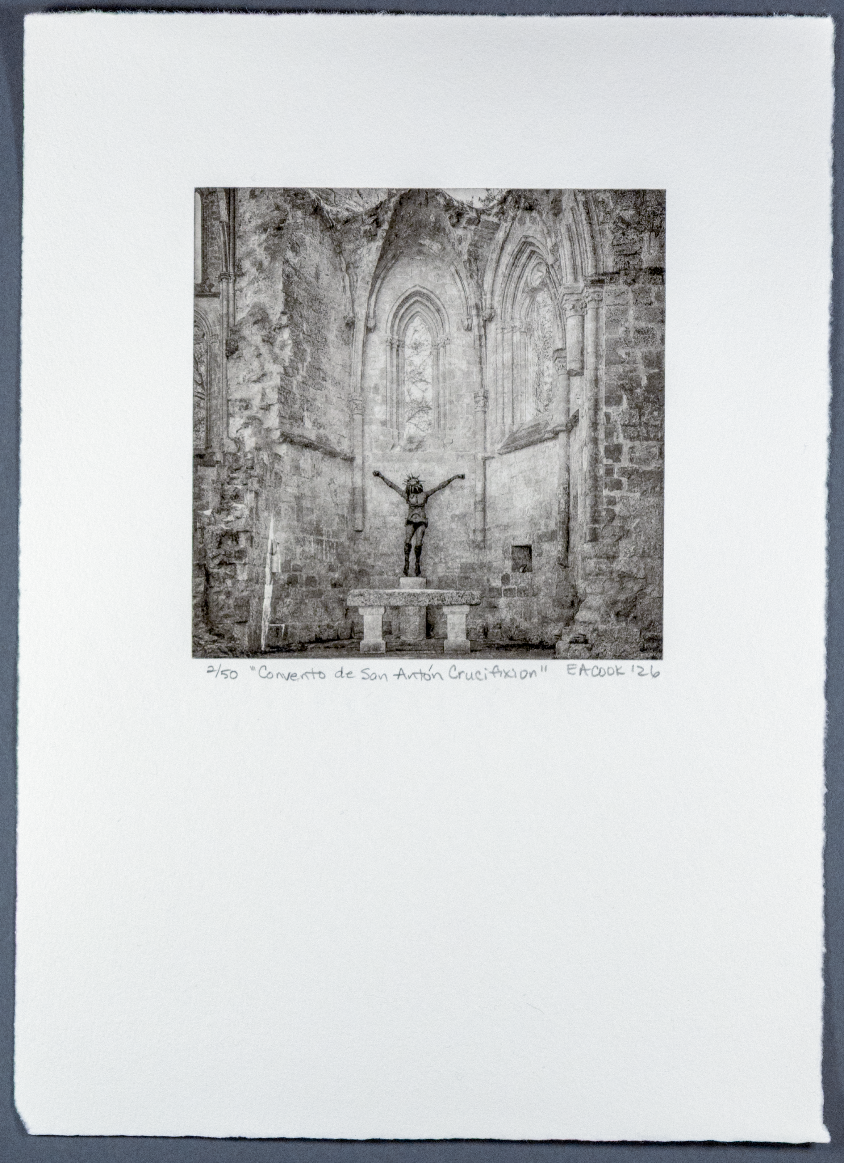 Convento de San Antón Crucifixion -- Camino Fine Art Photogravure