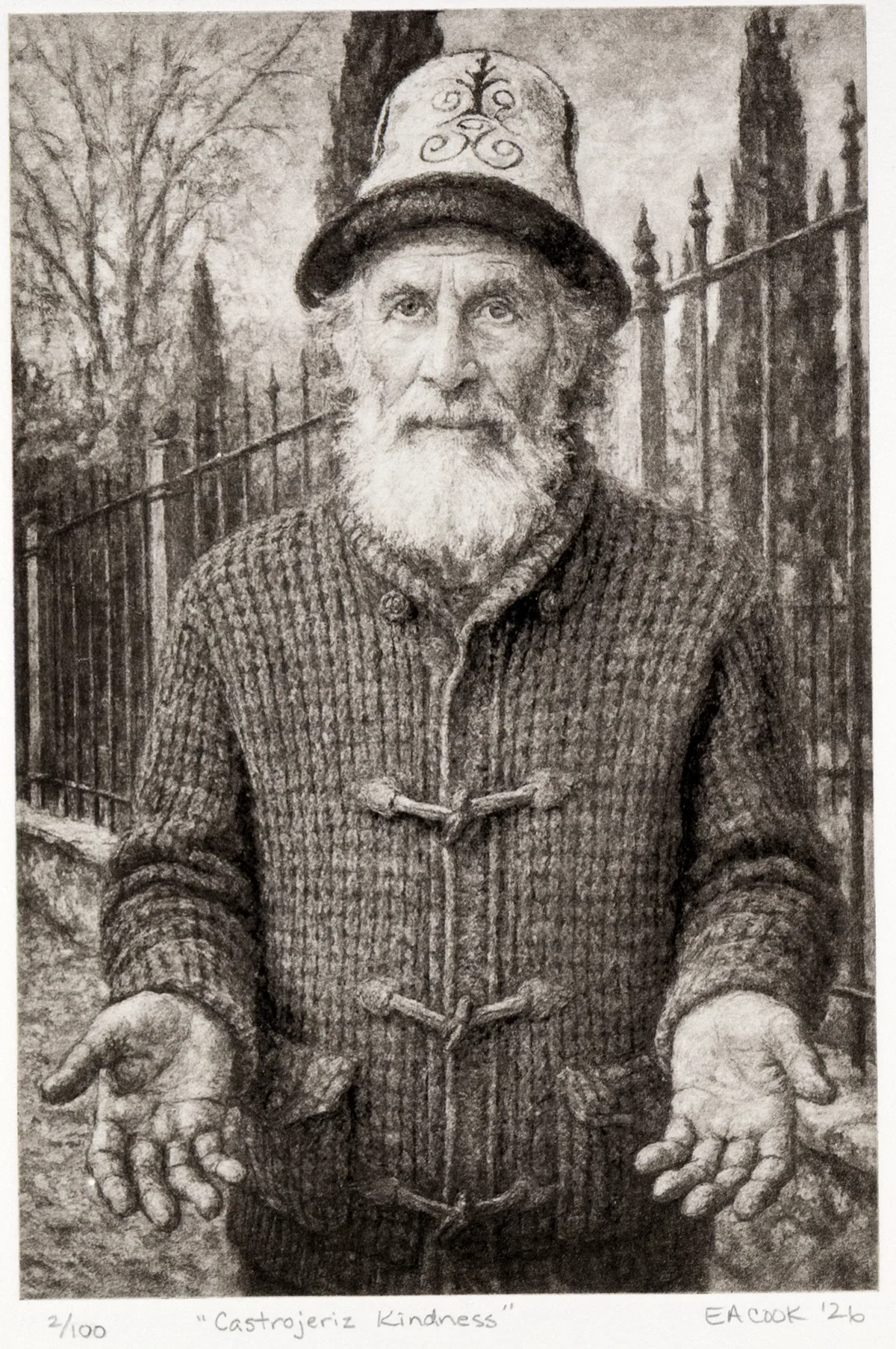 "Castrojeriz Kindness" Fine Art Etching l Camino Sapiens
