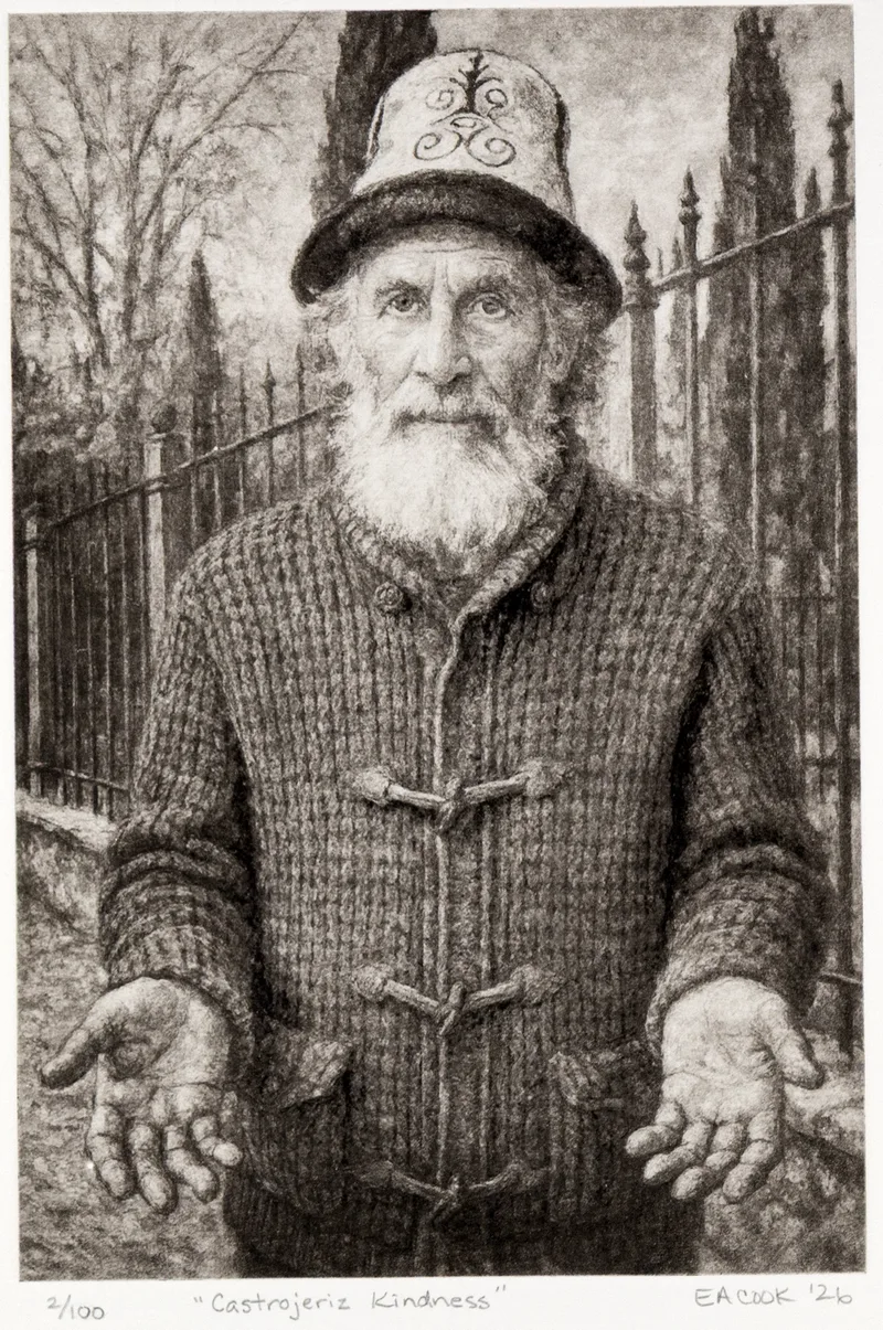 "Castrojeriz Kindness" Fine Art Etching l Camino Sapiens