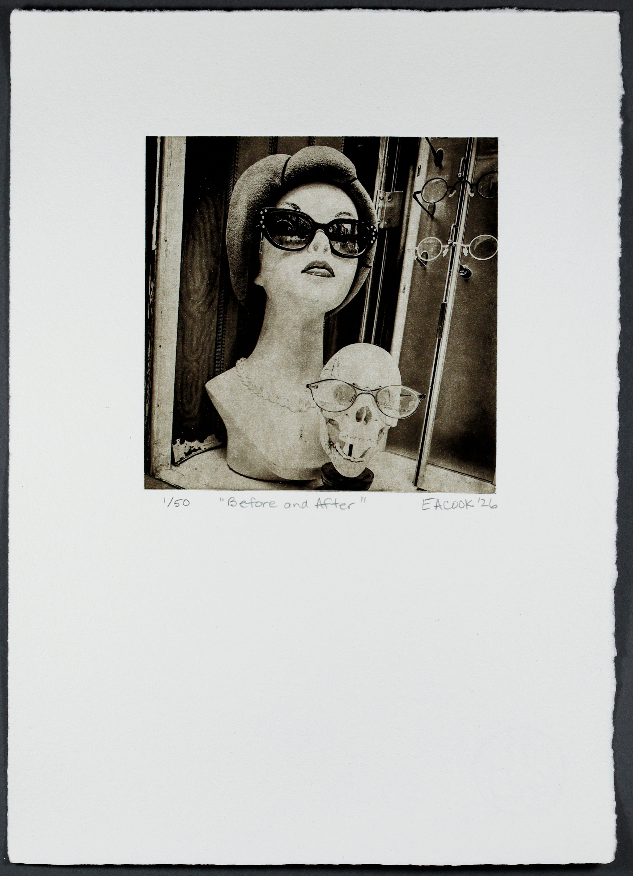 Before and After -- Mannequin Fine Art Photogravure