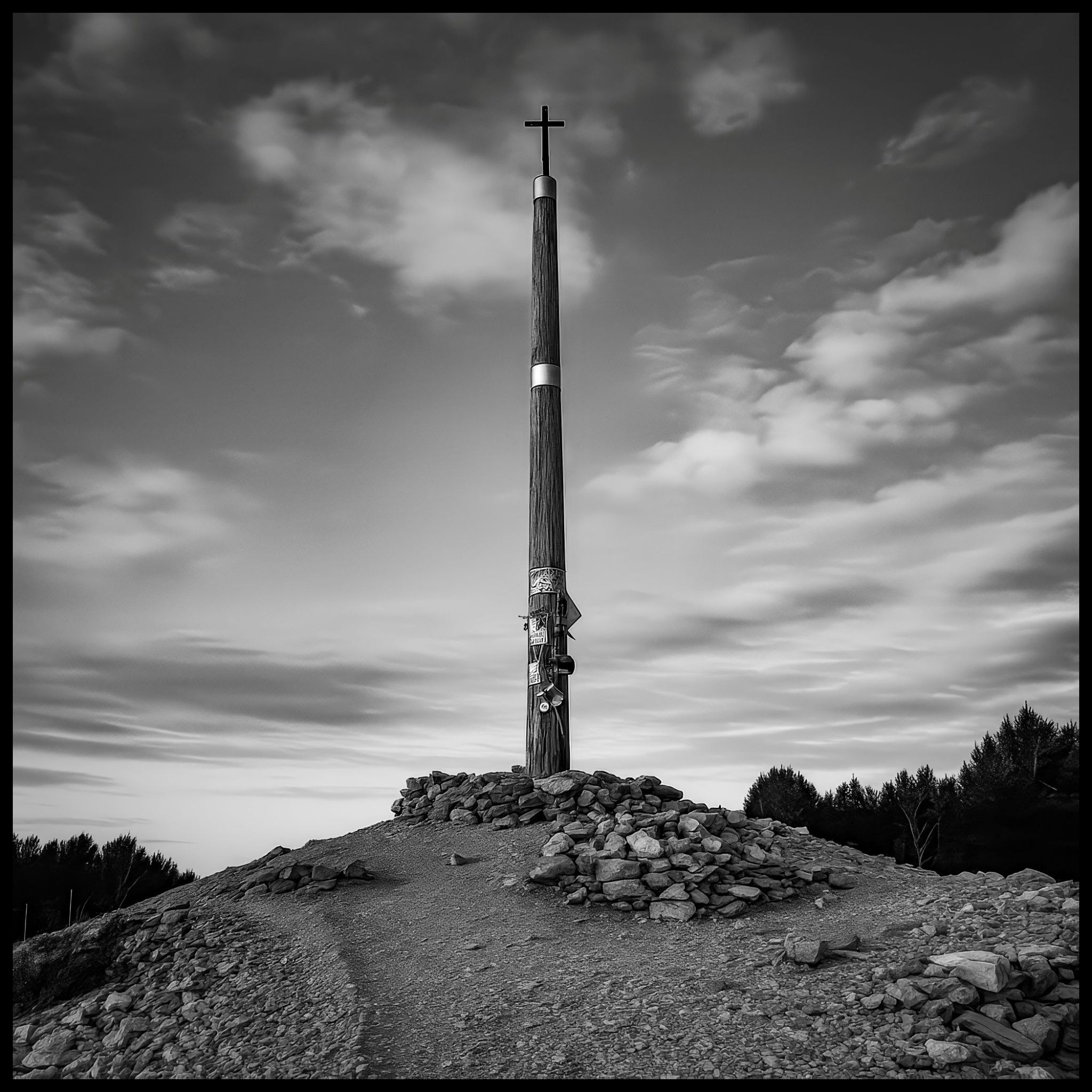 Cruz de Ferro Very Early -- Camino Frances